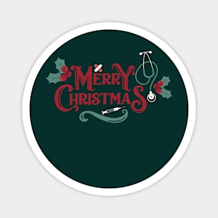 health worker merry christmas Magnet